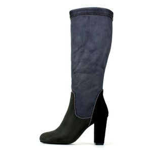 Rialto Suede Boots ~ Collette ~ Gray/Black ~ Size 9.5 M